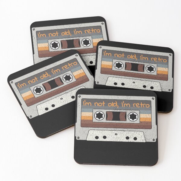 Item preview, I'M NOT OLD I'M RETRO, VINTAGE FUNNY DISTRESSED CASSETTE BIRTHDAY GIFT designed and sold by Kipcio.