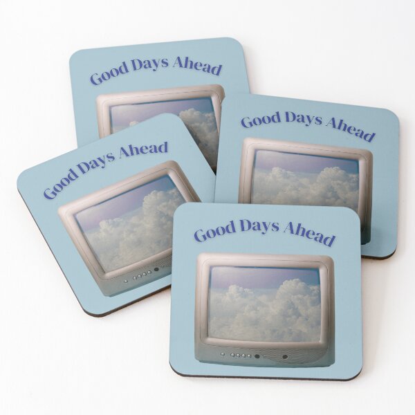 Item preview, Good Days Ahead Y2k Television Retro Design designed and sold by Femme Pastel Collective.