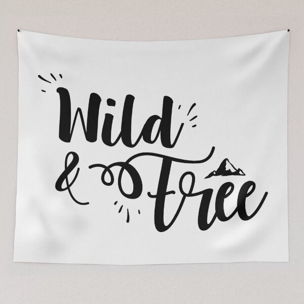 Item preview, Wild and Free (text only) designed and sold by ApricotBlossom.