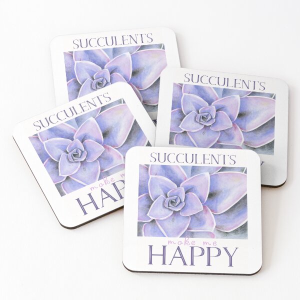 Item preview, Succulents Make Me Happy Purple designed and sold by Taphath Foose Artist.