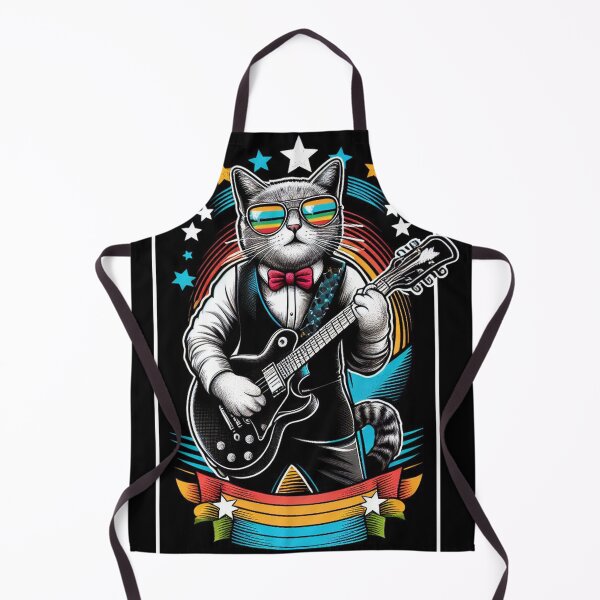 Item preview, Rockstar Retro Cat designed and sold by Big Catsby.