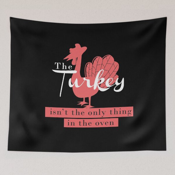 Item preview, Turkey Isn't Only Thing In Oven Thanksgiving Pregnancy Tee designed and sold by Kieran Abbott.