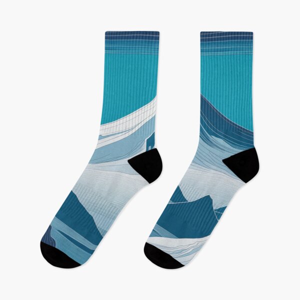 Item preview, Volcano Landscape View Blue Tones designed and sold by Secondearth.