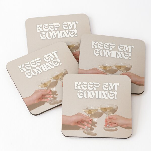 Item preview, Keep Em Coming Cheers Fancy Print designed and sold by Femme Pastel Collective.
