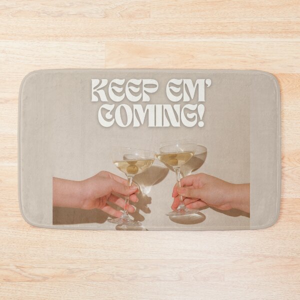 Item preview, Keep Em Coming Cheers Fancy Print designed and sold by Femme Pastel Collective.
