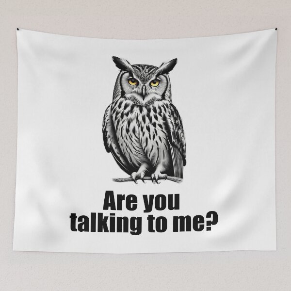 Item preview, Owl, and Are you talking to me? designed and sold by LuckyCreative.