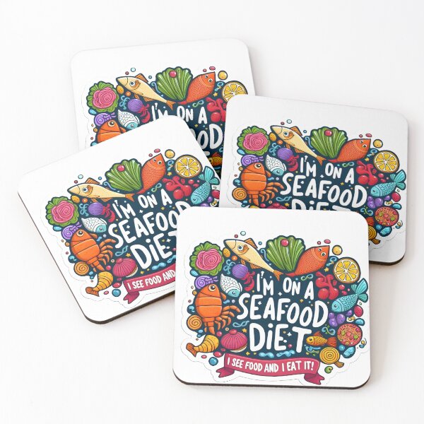 Item preview, Seafood Diet Delight: I See Food, I Eat It Humor designed and sold by hamza243.