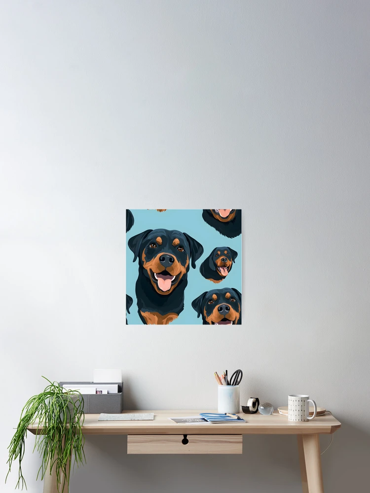 Thumbnail 2 of 3, Poster, Dogs 2 Rottweiler 26 designed and sold by DigitalPatternx.
