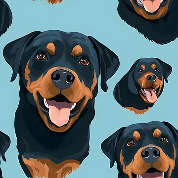 Artwork thumbnail, Dogs 2 Rottweiler 26 by DigitalPatternx
