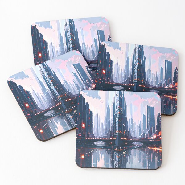 Item preview, A Mirrored Cityscape Degrades In Resolute Light designed and sold by Emmagium.