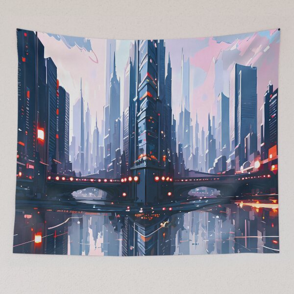 Item preview, A Mirrored Cityscape Degrades In Resolute Light designed and sold by Emmagium.