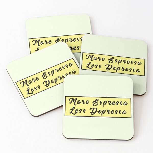 Artikelvorschau, Mehr Espresso Weniger Depresso - entworfen und verkauft von PurpleLoveStore.
