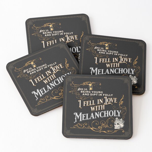 Item preview, Edgar Allan Poe quote - I Fell in Love with Melancholy - Ver2 designed and sold by VampyreZen.