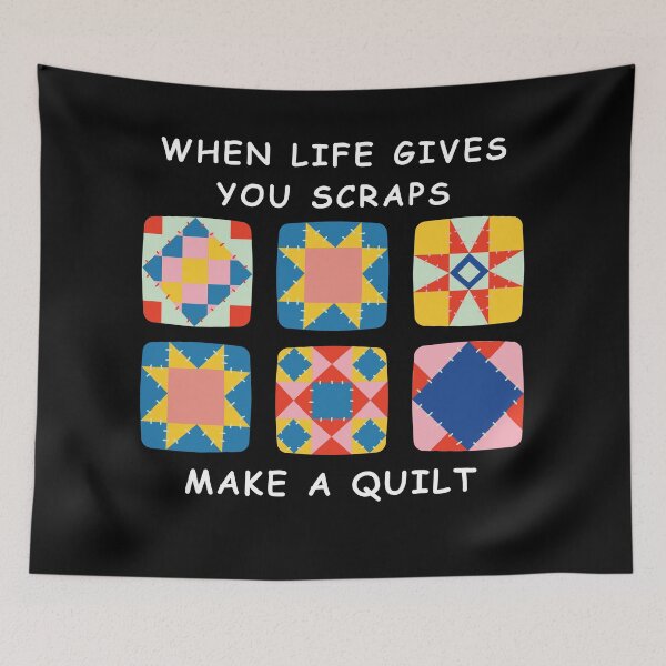 Item preview, When Life Gives You Scraps, Make a Quilt - Funny Quilter designed and sold by Wiss2Arts.