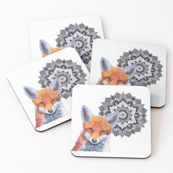 Item preview, Mandala Red Fox designed and sold by Black-Vulture.