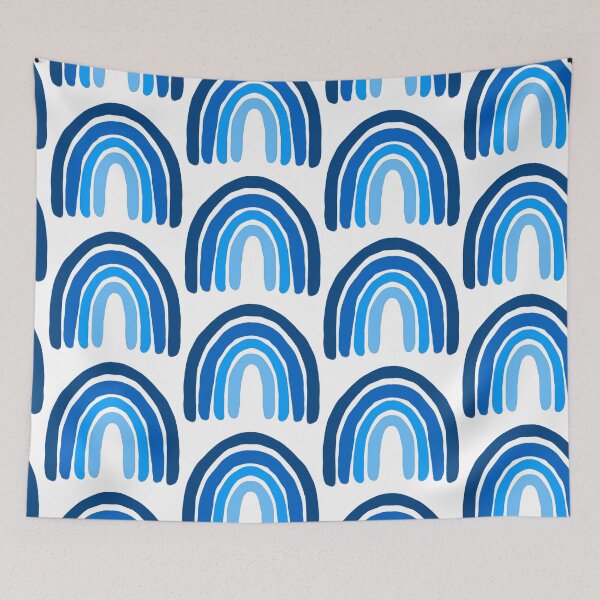 Item preview, Garabato arcoiris azul designed and sold by Happy-K.