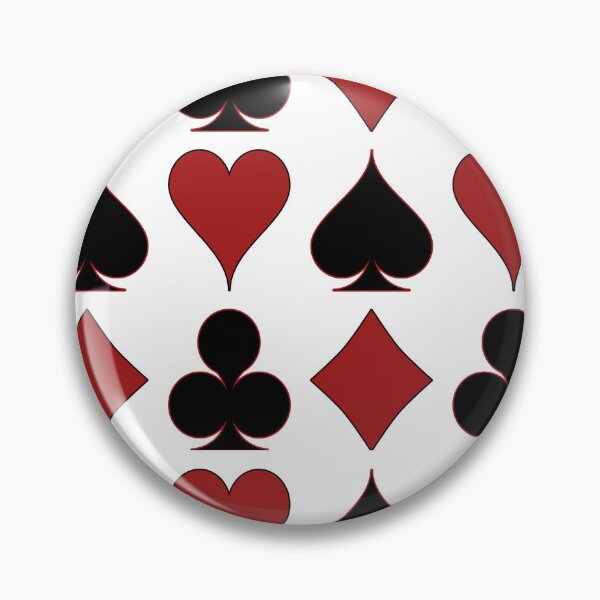 Item preview, Card Suits - Red and Black on White designed and sold by Tree45.
