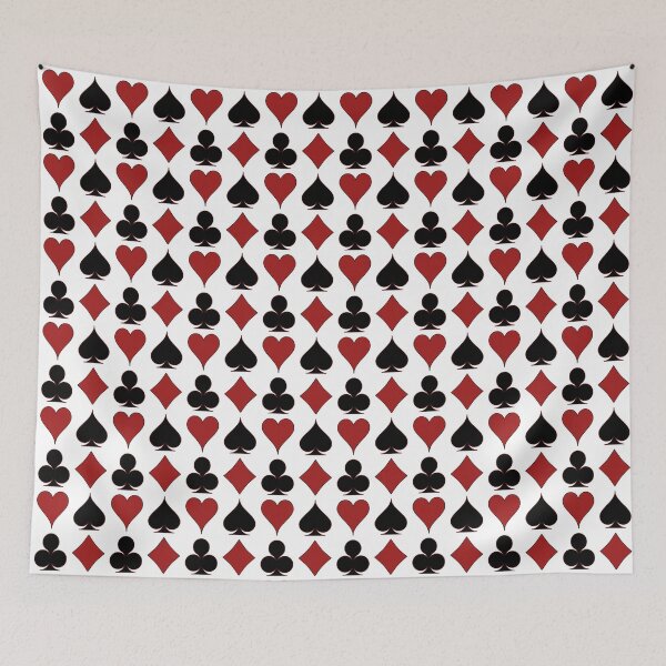 Item preview, Card Suits - Red and Black on White designed and sold by Tree45.
