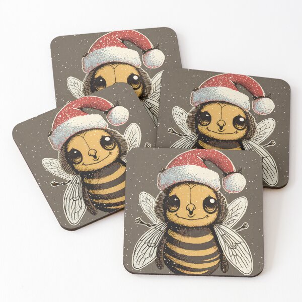 Item preview, Cute Christmas Bumble Bee designed and sold by GooGooPop.