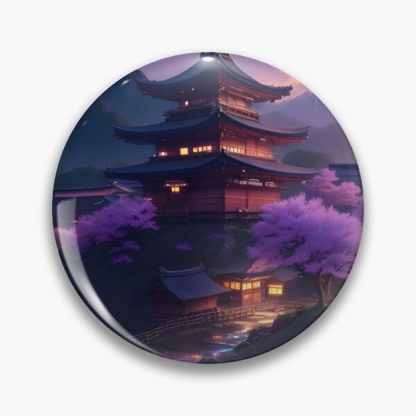 Item preview, Fantasy Japanese Village Illustration designed and sold by WODEXZ.