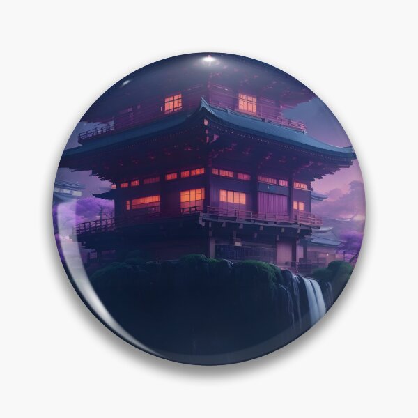 Item preview, Fantasy Japanese Village Illustration designed and sold by WODEXZ.
