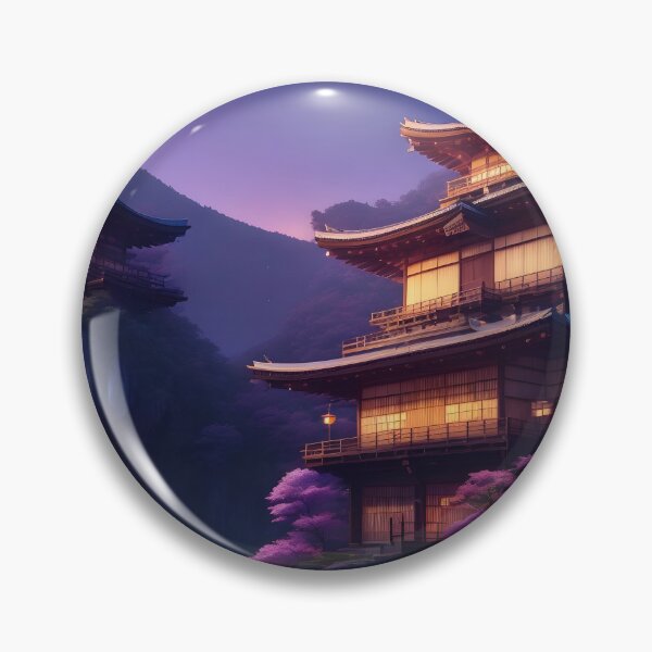 Item preview, Fantasy Japanese Village Illustration designed and sold by WODEXZ.