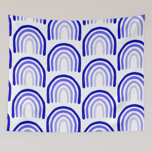 Item preview, Doodle Rainbow Indigo designed and sold by Happy-K.