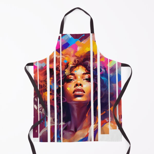 Item preview, Afro-descendant woman colored in gradient designed and sold by CollorTrend.
