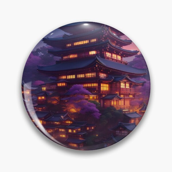 Item preview, Fantasy Japanese Village Illustration designed and sold by WODEXZ.