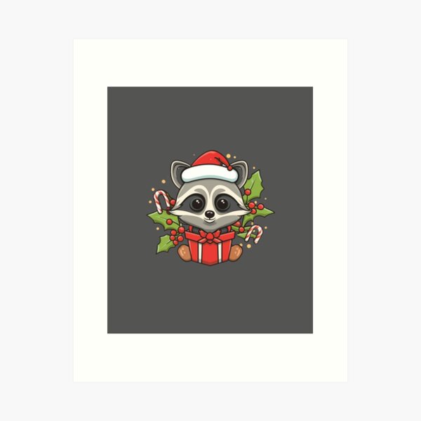 Item preview, Cute Christmas Racoon  designed and sold by Enigma-Graphics.