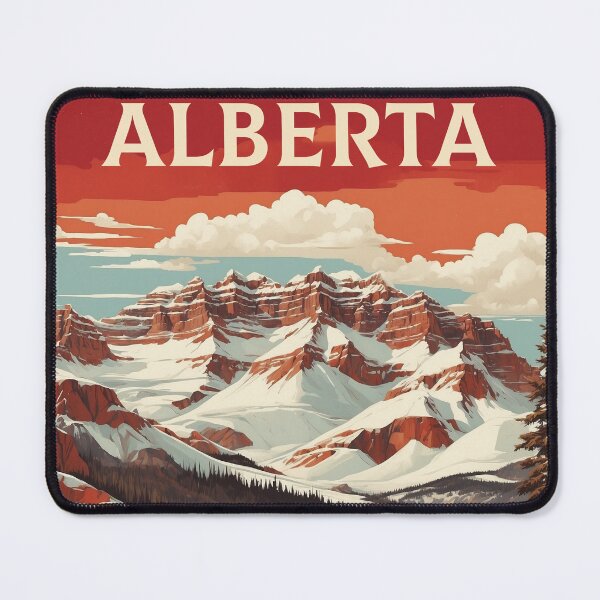 Item preview, Alberta Canada Vintage Poster Tourism designed and sold by TravelersGems.