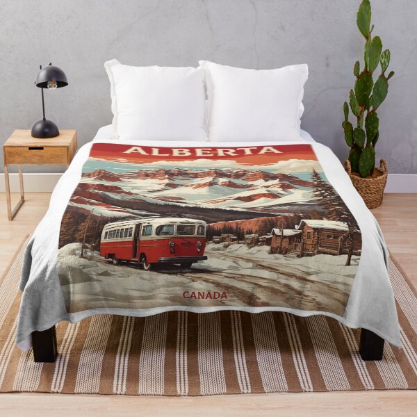 Item preview, Alberta Canada Vintage Poster Tourism designed and sold by TravelersGems.