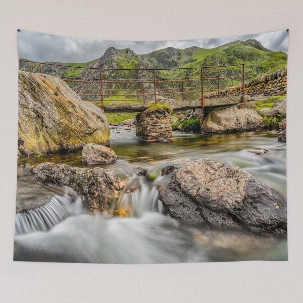 Item preview, Foot Bridge Cwm Idwal Snowdonia designed and sold by AJEvans.