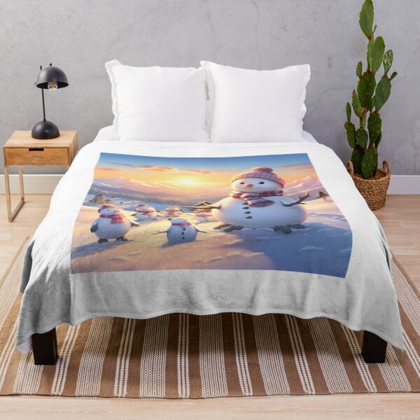 Item preview, Snowy Playtime: A Winter Sunset designed and sold by Shirtastically.