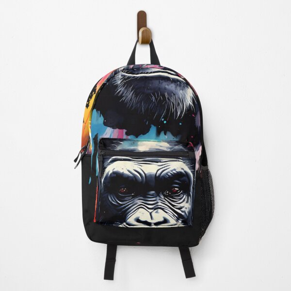Item preview,  Gorilla listening to music  designed and sold by Linework Studio.
