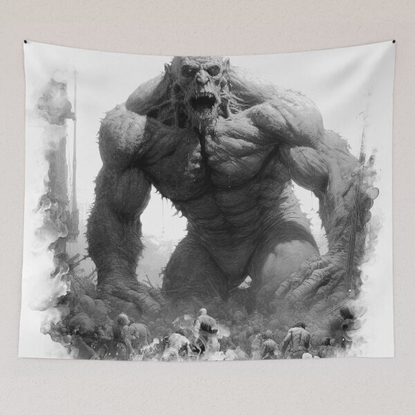 Item preview, Bedlam In Goliath Titan Arrival Series #4 Black & White limited edition! designed and sold by LastHighwayTees.