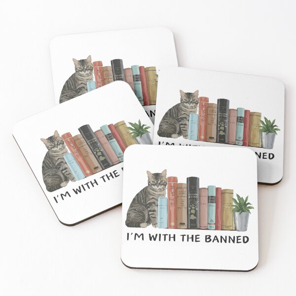 Item preview, I'm with The Banned Books | Banned Books Cat Lover designed and sold by Sofia Rose Design ⭐️⭐️⭐️⭐️⭐️.