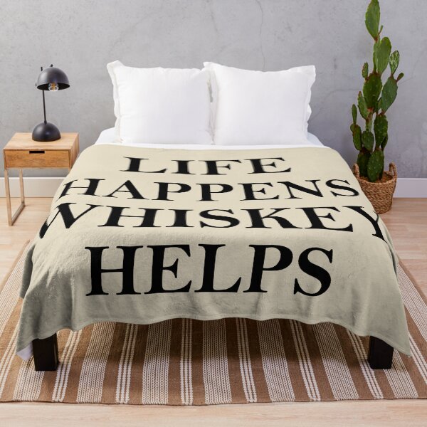 Item preview, Whiskey helps Funny drinking quote lover whisky drinker sayings jokes slogan designed and sold by Alexaltay.