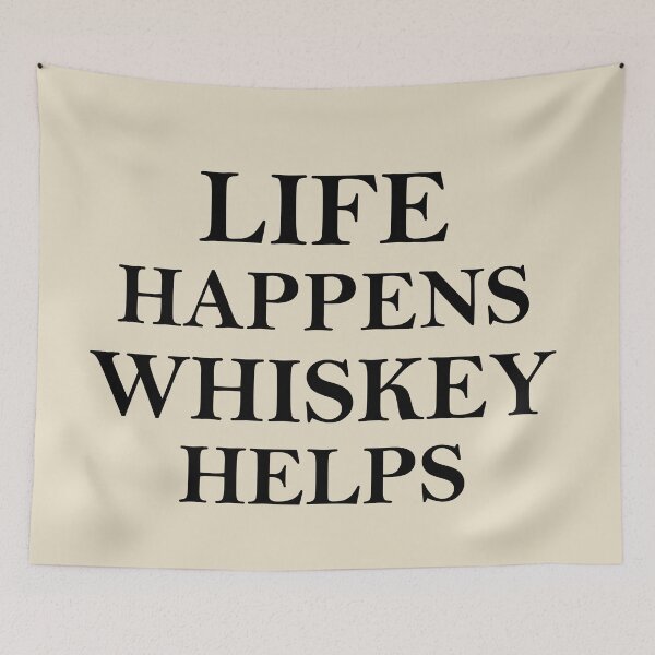 Item preview, Whiskey helps Funny drinking quote lover whisky drinker sayings jokes slogan designed and sold by Alexaltay.