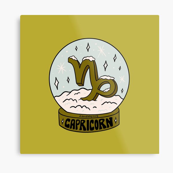 Item preview, Capricorn Snow Globe designed and sold by doodlebymeg.