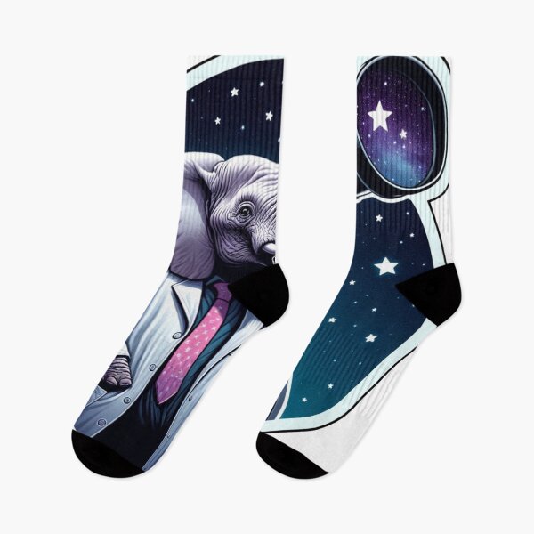 Item preview, Star-Gazing Elephant Scientist designed and sold by bandjdesigns.