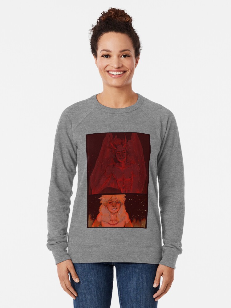 Bakugou And Kirishima Fantasy Au Bnha Lightweight Sweatshirt