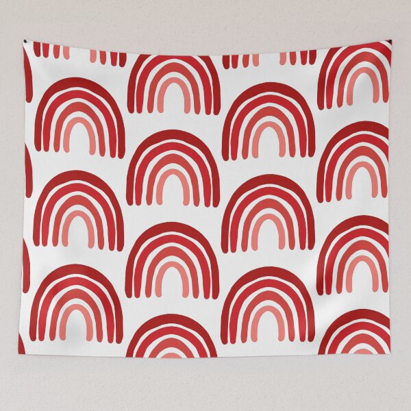 Item preview, Doodle Rainbow Red Orange designed and sold by Happy-K.