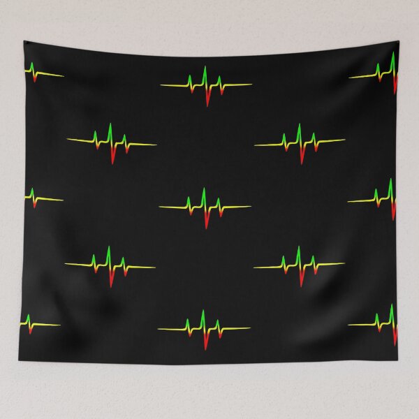 Item preview, Music Pulse, Reggae, Heartbeat, Rastafari, Jah, Jamaica, Rasta designed and sold by boom-art.