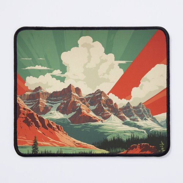 Item preview, Alberta Canada Vintage Poster Tourism designed and sold by TravelersGems.