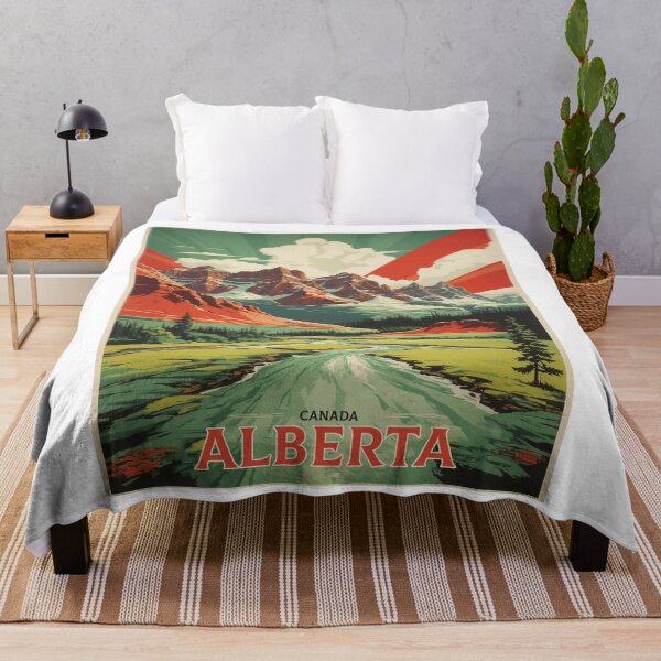 Item preview, Alberta Canada Vintage Poster Tourism designed and sold by TravelersGems.