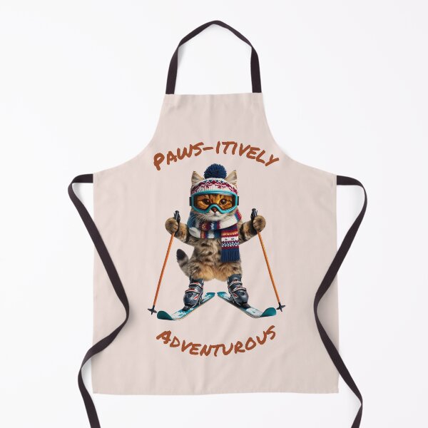 Item preview, Paws-itively Adventurous Skiing Cat designed and sold by NAFDesigns.