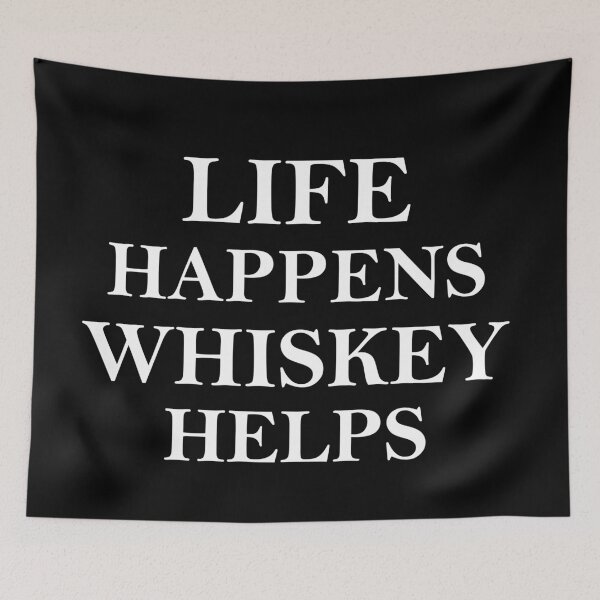 Item preview, Whiskey helps Funny drinking quote lover whisky drinker sayings jokes slogan designed and sold by Alexaltay.
