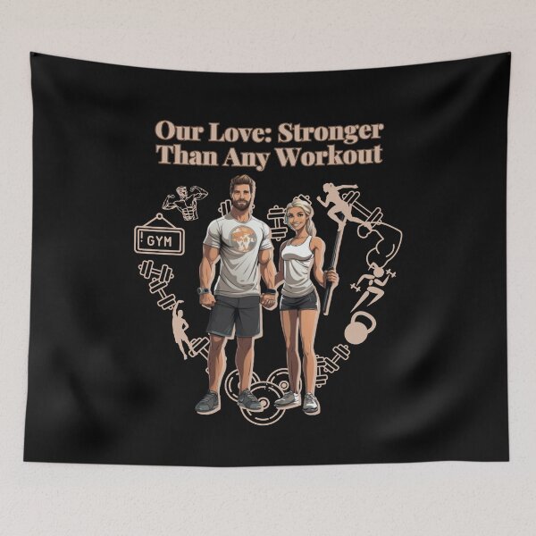 Item preview, OUR LOVE STRONGER THAN ANY WORKOUT - COUPLE GOALS FOR VALENTINES DAY designed and sold by justyna-s28.