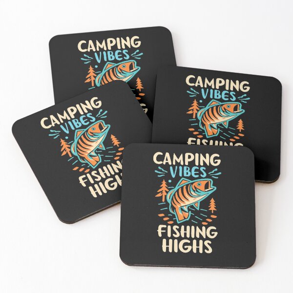 Item preview, Camping Vibes Fishing Highs Camping Fishing designed and sold by DomTeesHaven.